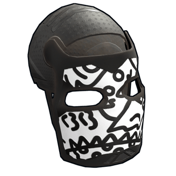 Doodle Metal Facemask image