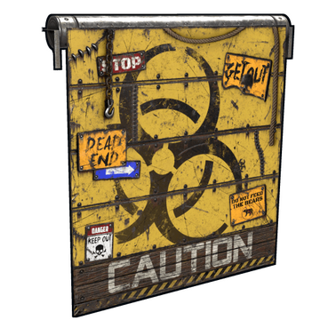 Caution Garage Door image