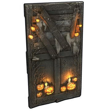 Hell-o-ween Wooden Door image