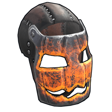 Glowing Metal Pumpkin Mask image