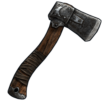 Damascus Steel Hatchet image