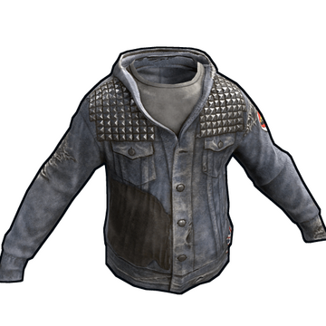 Denim Studded Hoodie image