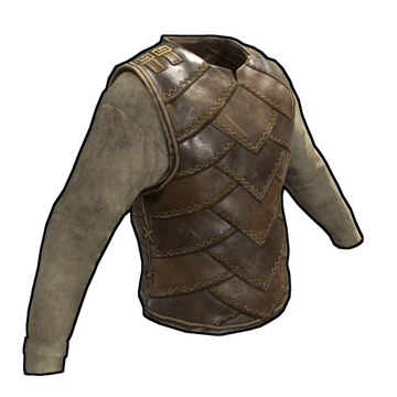 Burlap and Leather Vest image