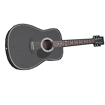 Black Acoustic Guitar image