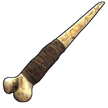 Etched Edge Bone Knife image