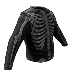 Skeleton Costume Burlap Shirt image
