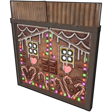 Gingerbread Metal Double Door image