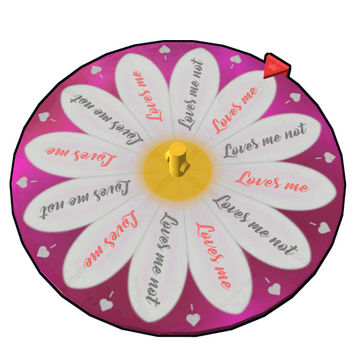 Loves me Loves me Not Spinning Wheel image