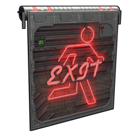 Neon Exit Garage Door image
