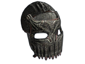 Black Alligator Metal Facemask image