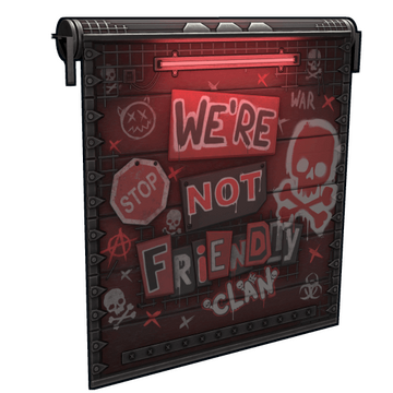 NOT Friendly Clan Garage Door image