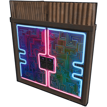 Neon Bismuth Metal Double Door image