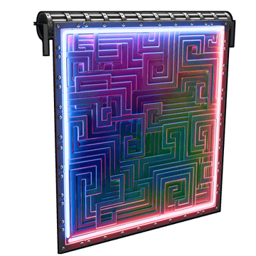Neon Bismuth Garage Door image