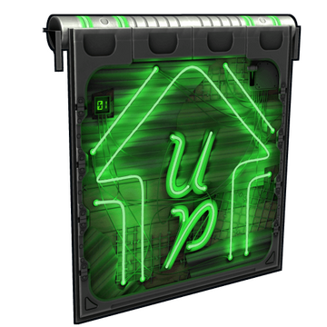 Neon Up Garage Door image