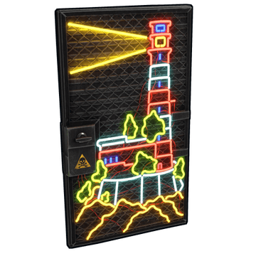 Neon Lighthouse Door image