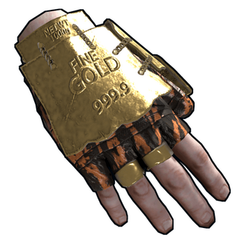 Gold Chains Roadsign Gloves image