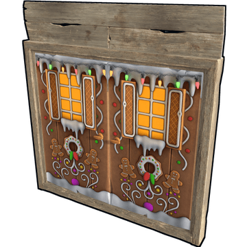 Gingerbread Double Wooden Door image