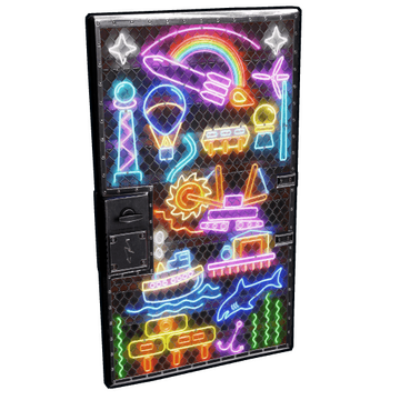Neon Vibes Sheet Metal Door image