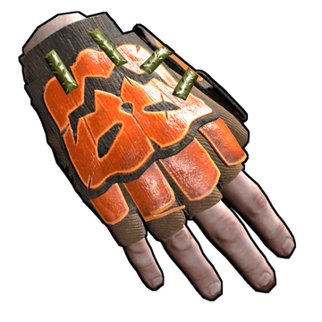 Pumpkin Roadsign Gloves image