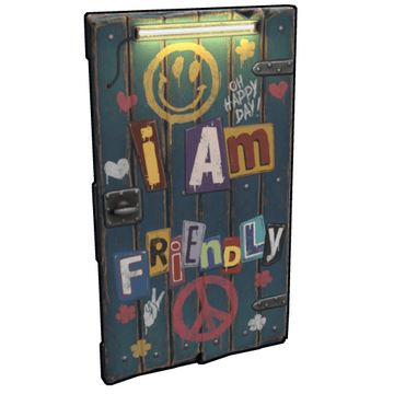 Friendly Wooden Door image