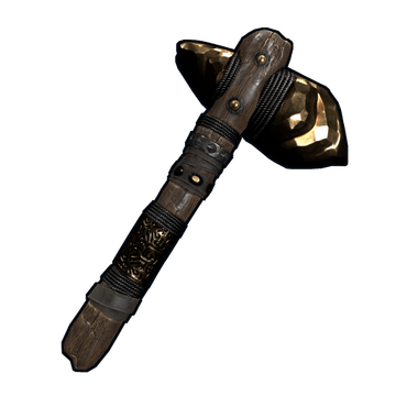 Gold Ore Stone Hatchet image