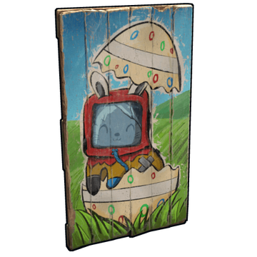 Funny Bunny Wood Door image