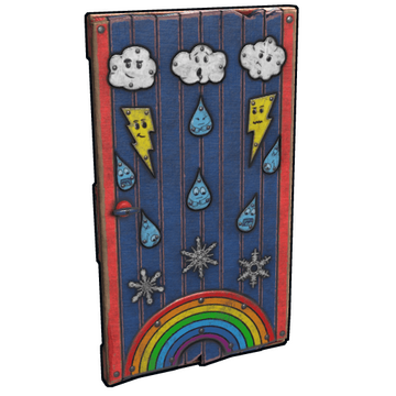 Weather Wood Door image