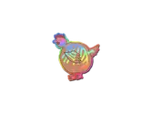 Sticker | Poorly Drawn Chicken (Holo) image