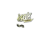 Sticker | isak (Gold) | Paris 2023 image