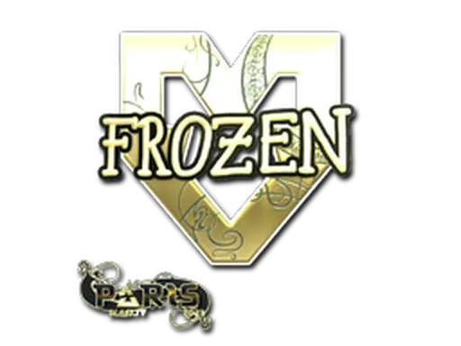 Sticker | frozen (Gold) | Paris 2023