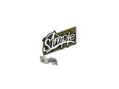 Sticker | s1mple (Glitter) | Paris 2023 image