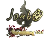 Sticker | jambo (Gold) | Shanghai 2024 image