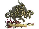 Sticker | chopper (Gold) | Shanghai 2024 image
