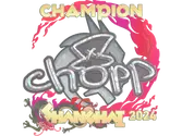 Sticker | chopper (Glitter, Champion) | Shanghai 2024 image