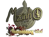 Sticker | mzinho (Gold) | Shanghai 2024 image