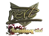 Sticker | NertZ (Gold) | Shanghai 2024 image