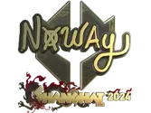 Sticker | noway (Gold) | Shanghai 2024 image