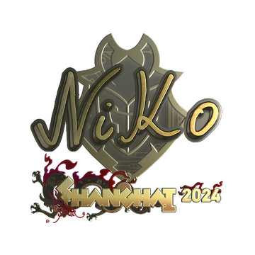 Sticker | NiKo (Gold) | Shanghai 2024