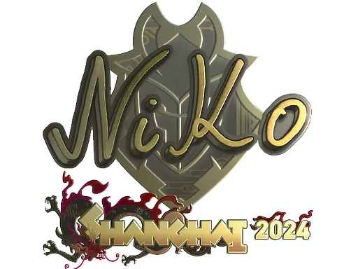 Sticker | NiKo (Gold) | Shanghai 2024