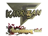 Sticker | karrigan (Gold) | Shanghai 2024 image
