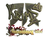 Sticker | KRIMZ (Gold) | Shanghai 2024 image