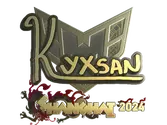 Sticker | kyxsan (Gold) | Shanghai 2024 image