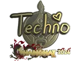 Sticker | Techno4K (Gold) | Shanghai 2024 image
