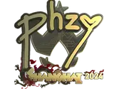 Sticker | phzy (Gold) | Shanghai 2024 image