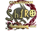 Sticker | sh1ro (Gold, Champion) | Shanghai 2024 image