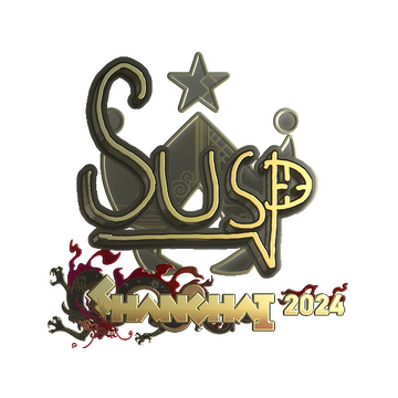 Sticker | susp (Gold) | Shanghai 2024