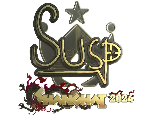 Sticker | susp (Gold) | Shanghai 2024