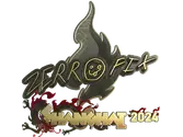 Sticker | zeRRoFIX (Gold) | Shanghai 2024 image
