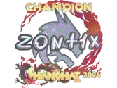 Sticker | zont1x (Holo, Champion) | Shanghai 2024 image