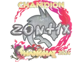 Sticker | zont1x (Glitter, Champion) | Shanghai 2024 image